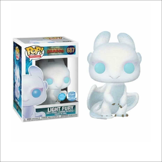 HOW TO TRAIN YOUR DRAGON - 687 Light Fury - Glitter y Funko limited edition