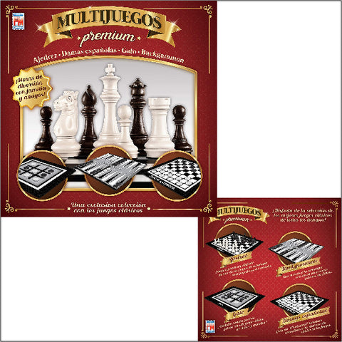 Multijueos Premium - Ajedrez, Damas españolas, Gato, Blackgammon