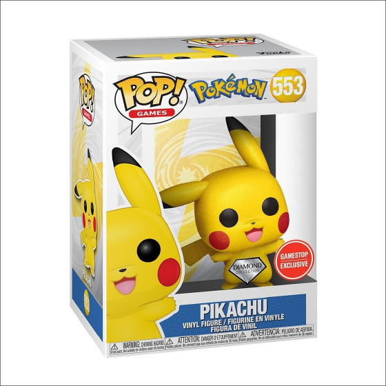 Pokemon - 553 PIKACHU - Diamond collection y Gamestop exclusive