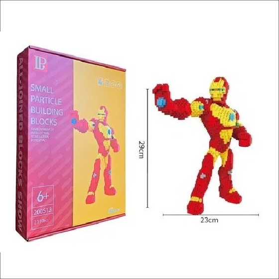 Small particle building blocks Iron man